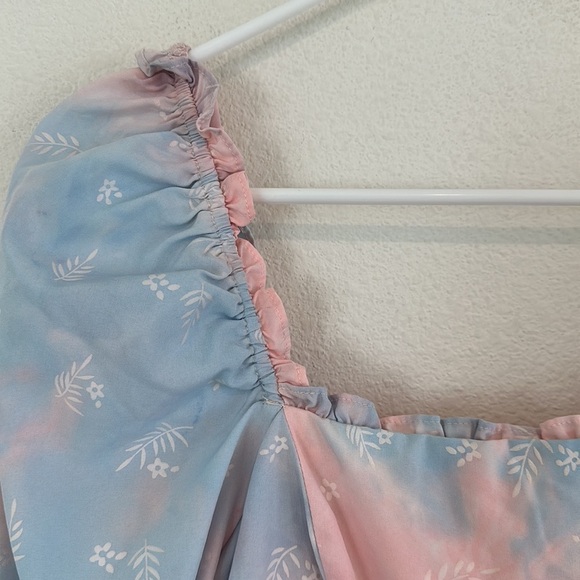 Storia Tiered Tie-Dye Babydoll Dress - Picture 6 of 10